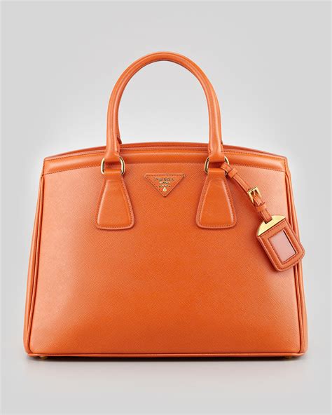 prada saffiano orange